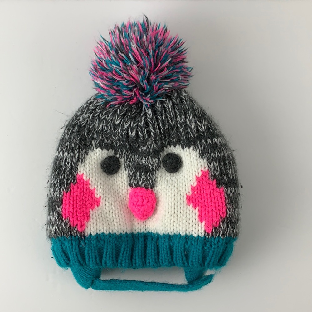 Baby Penguin Pom Pom Winter Hat